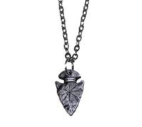 Women Necklaces Pendants for Patrck Day Compass Necklace Men's Rune Fashion Ornaments Heart Shaped Crystal