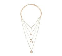 Women Necklaces Pendants for Ramadan Mother's Day Moon Jewelry Pendant Necklace Personalized Women's Multir Disc Name Choker