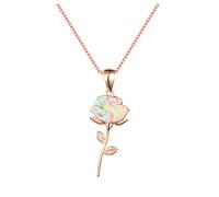 Women Necklaces Pendants for Ramadan Mother's Day Zircon Copper Pendant Heart Ladies Jewelry Micro Necklace Plated My Rose Necklaces Pendants Photo Necklaces