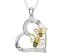 Women Necklaces Pendants Mother's Day Easter Gifts Gift Love Necklace Love Sterlings Animal For Women Graduation Earrings Ring Heart Cute Necklaces & Pendants Pearls Necklaces for (silver, One Size)