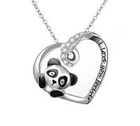 Women Necklaces Pendants Mother's Day Easter s Love Small Panda Pendant Necklace Female Cute oon Animal Collarbone Chain Jewelry Letters for