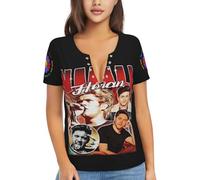 Women Niall Singer Horan T Shirt deep V Neck Fitted Tight tee Shirt Short Sleeve Sexy Basic Lightweight Soft Casual Summer Spring Loose Cute Tops Tee
