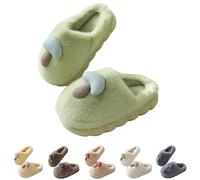 Women Novelty Slippers - Cute Fluffy Slippers Women - Fuzzy Memory Foam Shoes Mushroom Cartoon Slipper Winter Warm Shoes Slip On Indoor Slipper Open Back House Mules Comfortable Footwear