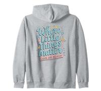 Women Nurse Pride Where Little Things Matter Design Zip Hoodie