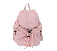 Women Nylon Children Bookpack Large Capacity for College | Men Drawstring Solid Color Laptop Backpacks Students Bookbags for Teens Girls Commute Shopping Travel Work