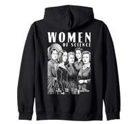 Women Of Science Vintage Female Scientist Physics Chemistry Zip Hoodie
