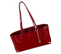 Women Office Commuters Shoulder Bag With Spacious Interior Glossy PU Leather Underarm Purse Adjustable Handle Handbag Wetlook Faux Leather Underarm Bag