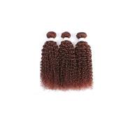 Women Ombre Brown Kinky Curly Human Hair Bundles 1PC Brazilian Human Hair Weave Bundles Remy Blonde Hair Extension