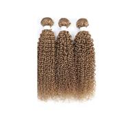 Women Ombre Brown Kinky Curly Human Hair Bundles 1PC Brazilian Human Hair Weave Bundles Remy Blonde Hair Extension