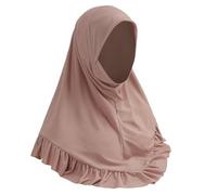 Women One Piece Muslim Hijab Scarf Islamic Full Cover Headscarf Instant Turban Cap Beanie Bandana Hat Arab Head Wrap Shawl Scarves Ramadan Eid Worship Prayer Headpiece Islam Middle East Headwear