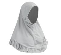 Women One Piece Muslim Hijab Scarf Islamic Full Cover Headscarf Instant Turban Cap Beanie Bandana Hat Arab Head Wrap Shawl Scarves Ramadan Eid Worship Prayer Headpiece Islam Middle East Headwear