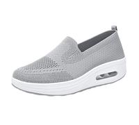 Women Orthopedic Casual Shoes,Slip On Arch Support Trainers,Decrease The Burden,Breathe and Stay Cool,Suitable for Outdoor Walking Concert Leisure Work Or Other Relaxing Occasions Gray