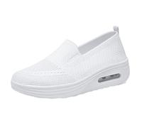Women Orthopedic Casual Shoes,Slip On Arch Support Trainers,Decrease The Burden,Breathe and Stay Cool,Suitable for Outdoor Walking Concert Leisure Work Or Other Relaxing Occasions White