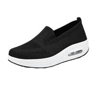 Women Orthopedic Casual Shoes,Slip On Arch Support Trainers,Decrease The Burden,Breathe and Stay Cool,Suitable for Outdoor Walking Concert Leisure Work Or Other Relaxing Occasions Black