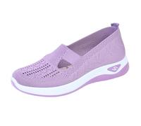 Women Orthopedic Casual Walking Shoes Breathable Soft Sole Slip On Shoes Lightweight Athletic Sneakers Size UK 3 Pink