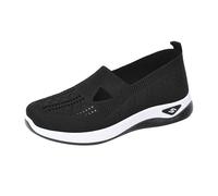 Women Orthopedic Walking Shoes Lightweight Closed Toe Summer Sneaker Casual Soft Sole Breathable Shoes Slip On Arch Support Trainers Mesh Up Athletic Shoes(AA-01, 5.5 UK)