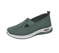Women Orthopedic Walking Shoes Lightweight Closed Toe Summer Sneaker Casual Soft Sole Breathable Shoes Slip On Arch Support Trainers Mesh Up Athletic Shoes(AA-04, 6.5 UK)