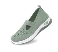 Women Orthopedic Walking Shoes Lightweight Closed Toe Summer Sneaker Casual Soft Sole Breathable Shoes Slip On Arch Support Trainers Mesh Up Athletic Shoes(AAA-03, 5.5 UK)