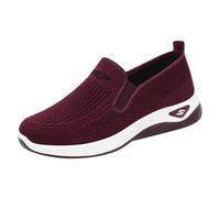 Women Orthopedic Walking Shoes Slip on Trainers Comforble Work with Memory Foam Mesh Breathable Lightweight Summer Training Platform Sneakers Plantar Fasciitis Swollen Feet Orthopedic Shoes