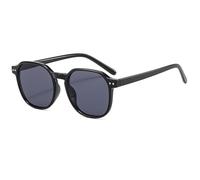 Women Outdoor Holiday Photo Shoot Large Frame Sunglasses Men Commuting Driving Sports Sun Glasses(Black)