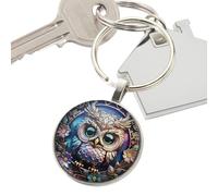 Women Owl Keychain, Metal Key Ring Backpack Charm, Decorative Car Key Chain for Purse, Stylish Gift Jewelry for Girlfriend, Friends, Mother, Personalized Key Holder, Multicolored, single attribute