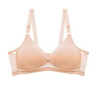 Women Padded Bra Wireless Push Up Bralette Cotton Seamless Deep V Neck Wireless Minimizer Bras Skiny Bra Support Underwear Soft Bra