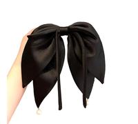Women Pearl Big Bow Hairpin Long Tail Ribbon Bowknot French Barrettes Hair Ties Scrunchies Ponytail Spring Clip Headwear Stylish And Hair Accessory