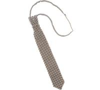 Women Pearl Necktie Shirt Tie Collar Handmade Weaving Beaded Tie Vintage Jewelry Choker Sparkle Tie for Female Girls