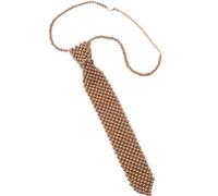 Women Pearl Necktie Shirt Tie Collar Handmade Weaving Beaded Tie Vintage Jewelry Choker Sparkle Tie for Female Girls