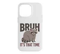 Women Period Cycle Cramps Mood Raccoon bruh it's that time Case for iPhone 14 Pro Max
