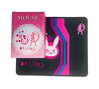 Women pink wireless mouse 2.4Ghz 1600 DPI mouse mute button USB charging power saving girl mouse mouse pad
