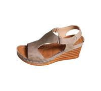 Women Platform Wedge Sandals Open Toe Arch Support Walking Shoes Women's Summer Casual Comfortable Solid Color Roman Slope Heel Open Toe Side Hollow Fish Ladies Sandal Size 7.5