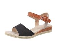 Women Platform Wedges Shoes White Sandals Size 6 Women's One Strap Slope Heel Fish Mouth Buckle Outer Wear Beach Thick Bottom Open Toe Sandals for Black Woman Sandal Shoes (Black,7.5)