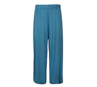 Women Plus Size Skull Animal Palazzo Trousers Ladies Wide Leg Stretch Pants[Teal,UK 20-22,Plus Size]