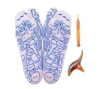 Women Point Reflexology - Foot Massage Socks, Portable Pressure, Lightweight Achedesign | Reflex Zone Mapping for Massage Practice, Home Wellness, Relaxation, Stress Relief Foot Care Wear