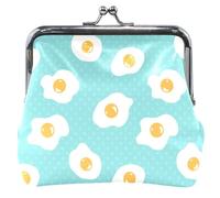 Women Polka Dot Leather Wallet with Buckle Kiss Closure Small Change Girls Lunar Eggs UNITALLA Lunar Eggs UNITALLA Classic, Lunar Eggs, UNITALLA, Classic