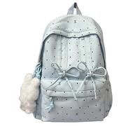 Women Polka Point Backpack Large Capacity Casual Y2K Schoolbag Dots Pattern Bookbags Travel Work Shopping Backpacks