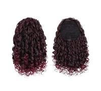 Women Ponytail Extension for Women Short Loose Curly Clip Fake Tail Hairpiece Blonde Fluffy Daily(T1B-BUG)