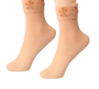 Women Pop Socks, 15 Pairs Transparent Casual Sock, Ultrathin Mesh Socks with Anti Slip, Reinforced Toes Sheer Sock, Breathable Comfortable, Suitable for Women and Girls, One Size, Skin Color