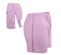 Women Post Surgery Tearaway Boxers Short Full Side Open Tear Away Underwear Briefs Easy-on Incontinence Wear Nursing Brief Pants Surgical Recover Wear Clothing for Paralysis Postoperation Fracture