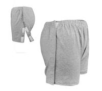 Women Post Surgery Tearaway Short Full Side Open Tear Away Underwear Briefs Incontinence Pants Surgical Recover Wear Clothing(Grey,M)