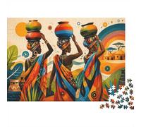 Women Pottery Village 1000pcs Mini Puzzle For Adults Challenging
