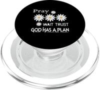 Women Pray Wait Trust Soft Tees Cute Graphic PopSockets PopGrip for MagSafe