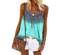 Women Print Long Vest,Flowy Tank Top for,Loose Cami,Pleated Dressy Swing Spaghetti Strap Camisole Ladies New Camisole Cami Plain Strappy Swing Vest Top Flared Sleeveless Print Camisole Top T-Shirt