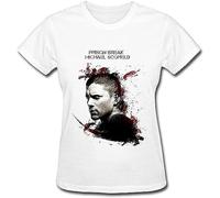 Women Prison Break T-Shirts White-S