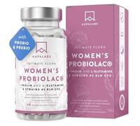 Women Probiolac - 4 Different Bacteria strains - Bio Cultures Complex with 45 Billion CFU per Daily dose - with Lactobacillus Acidophilus, Inulin and L Glutamine - 60 Delayed Release Capsules