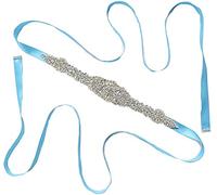 Women Prom Evening Dress Decorative Waistband Bridal Crystal Sashes Wedding Belt Sash with Rhinestones