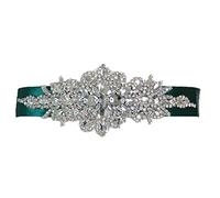 Women Prom Evening Dress Decorative Waistband Bridal Crystal Sashes Wedding Belt Sash with Rhinestones