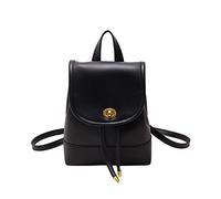 Women PU Leather Backpack Female Solid Color Backpack All-matching Casual Back Pack Lady Phone Pouch Girl Schoolbag Lady Solid Women Lovely Small All-matching Pu Daypack