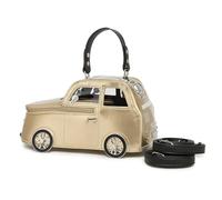 Women PU Leather Car Shaped Crossbody Shoulder Bag Handbag Purse With Adjustable Strap for for Commuting and Daily Use, Gold, As the pic show